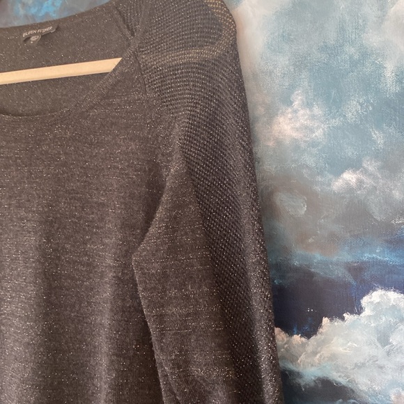 Eileen Fisher Merino Shimmer Tunic Sweater - Picture 3 of 7